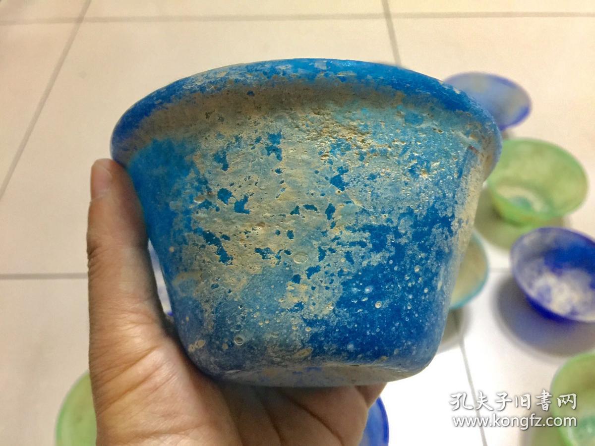 唐代"琉璃钵" 共42个,个个都是精挑细选出来的完整无伤的极美品!