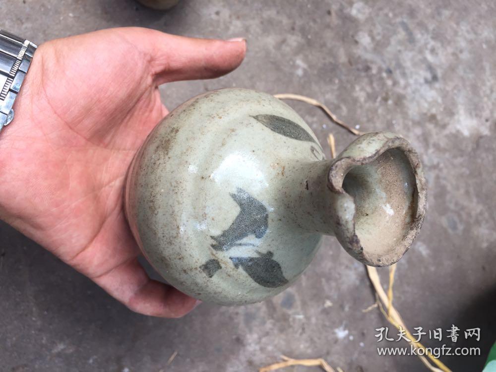 明代描画酒壶