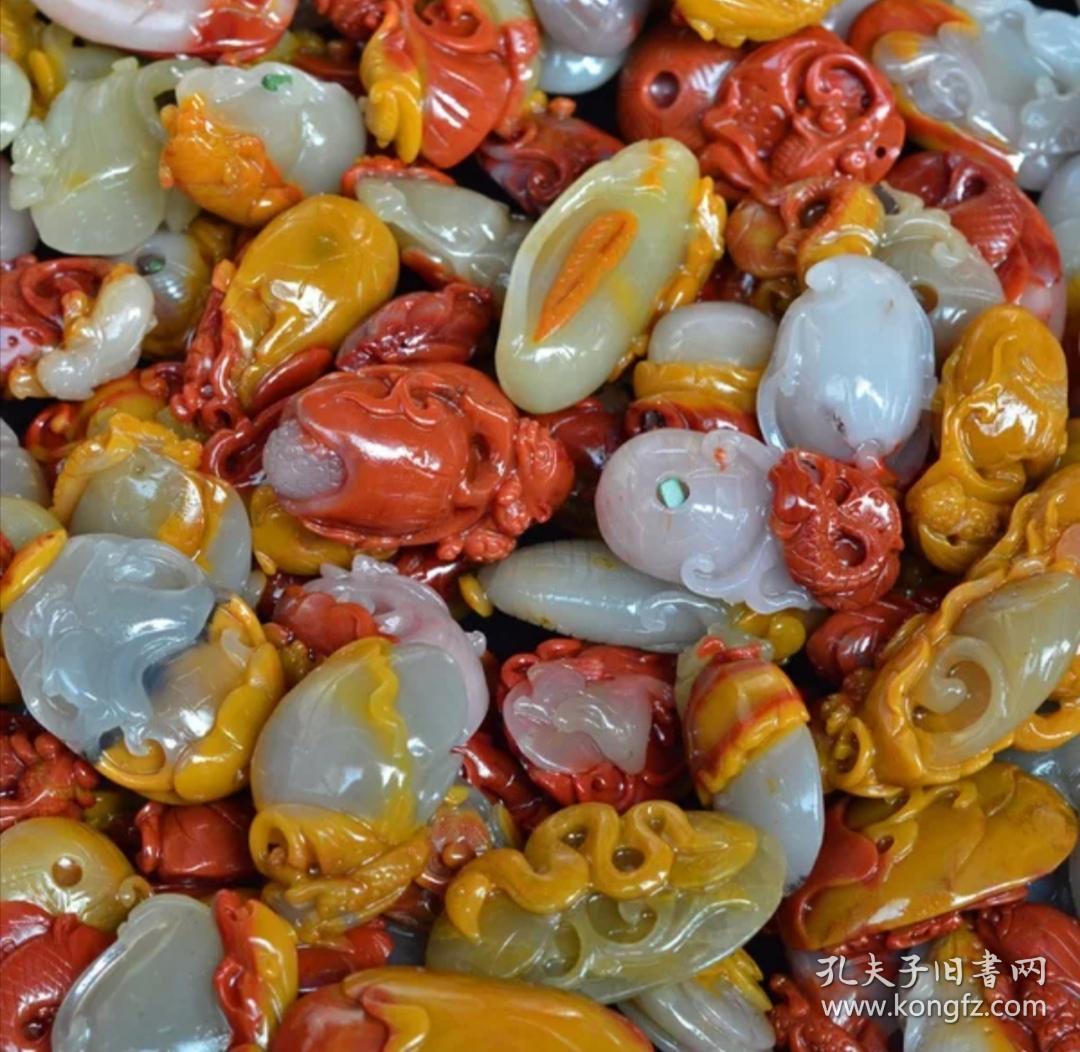 天然金丝玉戈壁三彩玉宝石光吊坠挂件原石俏色玉石可多选(一次发俩块)