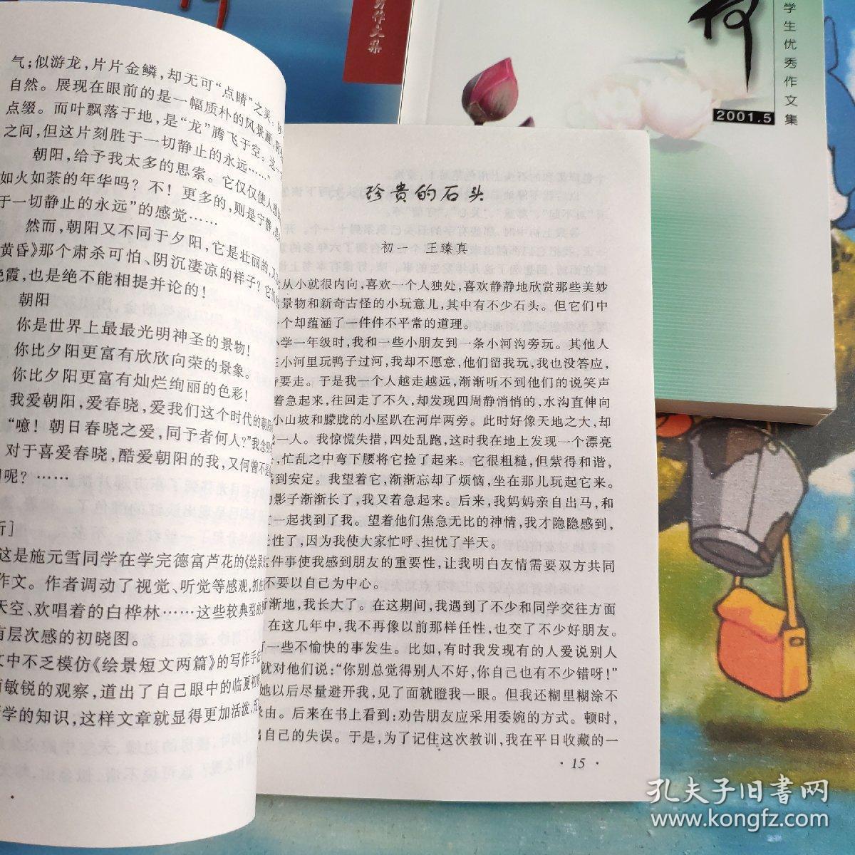 北京三帆中学学生优秀作文集 小荷 小荷2001.