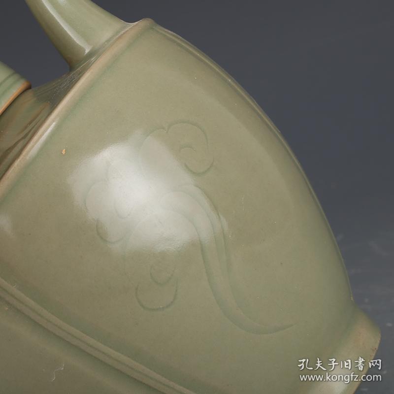 特价秒杀1430★精品瓷器■【★★五代越窑秘色瓷刻花执壶