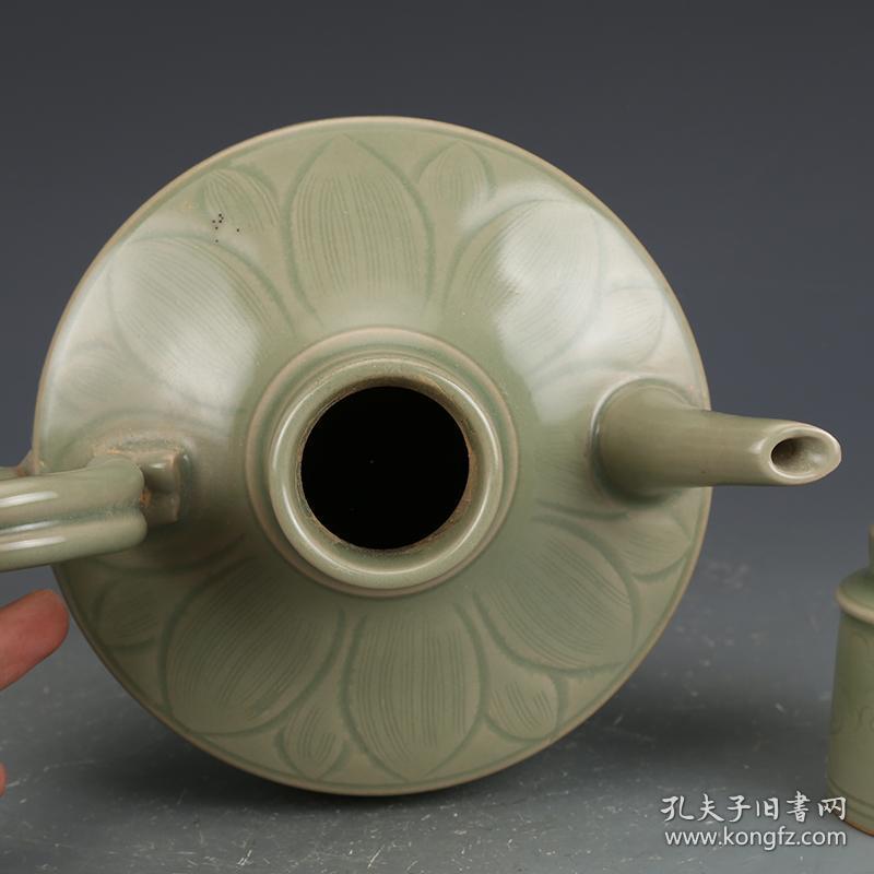 特价秒杀1430★精品瓷器■【★★五代越窑秘色瓷刻花执壶