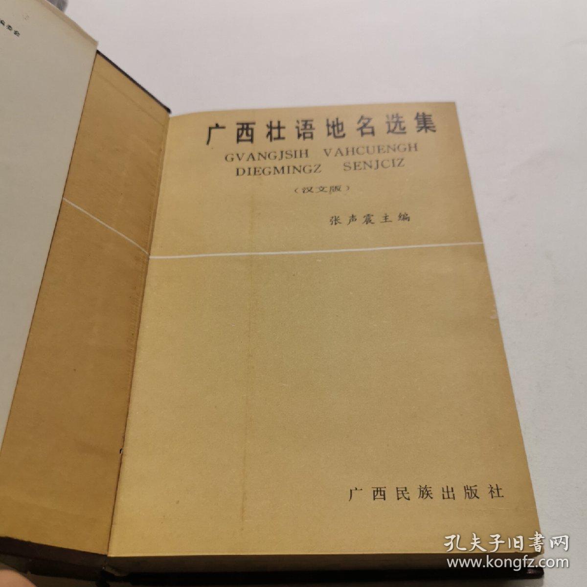 广西壮语地名选集:汉文版