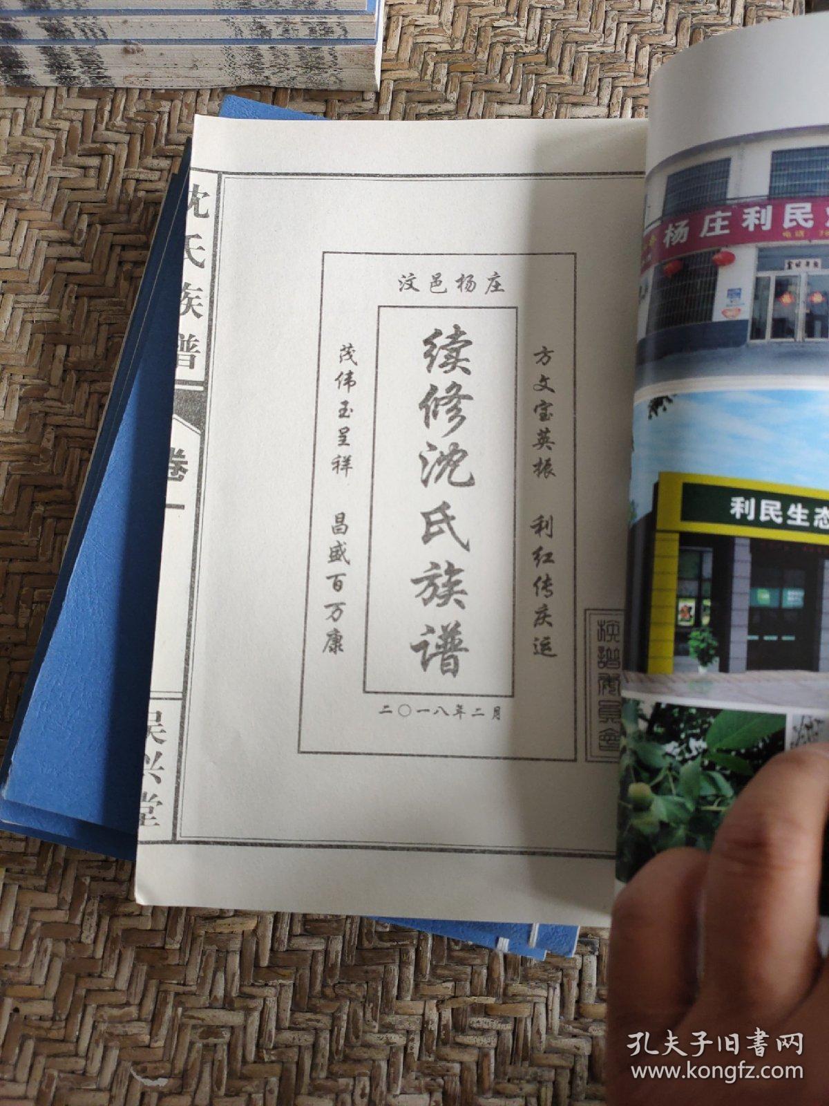 沈氏族谱五卷五册