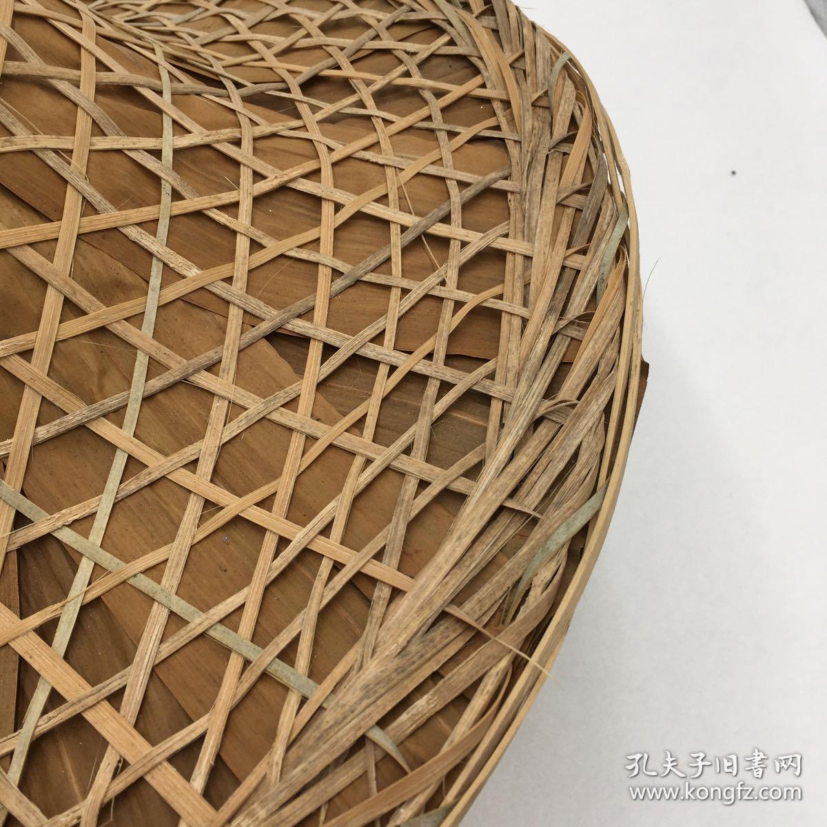 福建宁德霞浦渔家斗笠纯手工制作竹篾斗笠挂饰手工编织粽叶斗笠挂饰