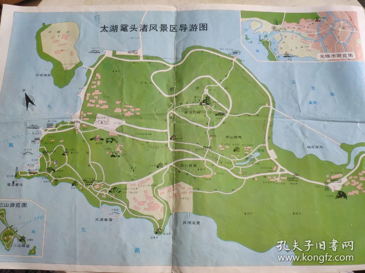 太湖鼋头渚风景区游览图