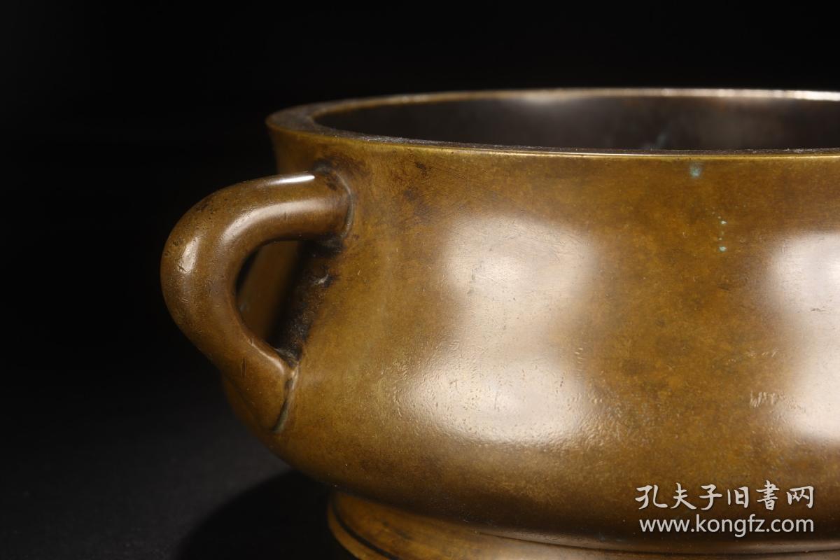 珍玩款游龙耳铜炉