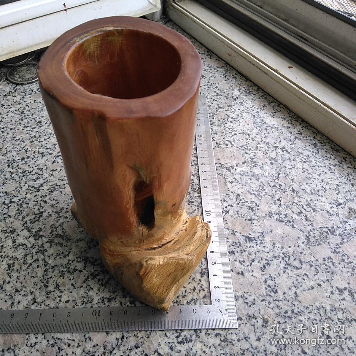 纯天然异形琥珀木,笔筒摆件【天然异形,纯天然琥珀木