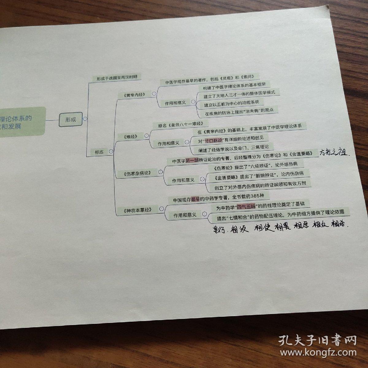 2020年中医综合知识点思维导图(中药学)