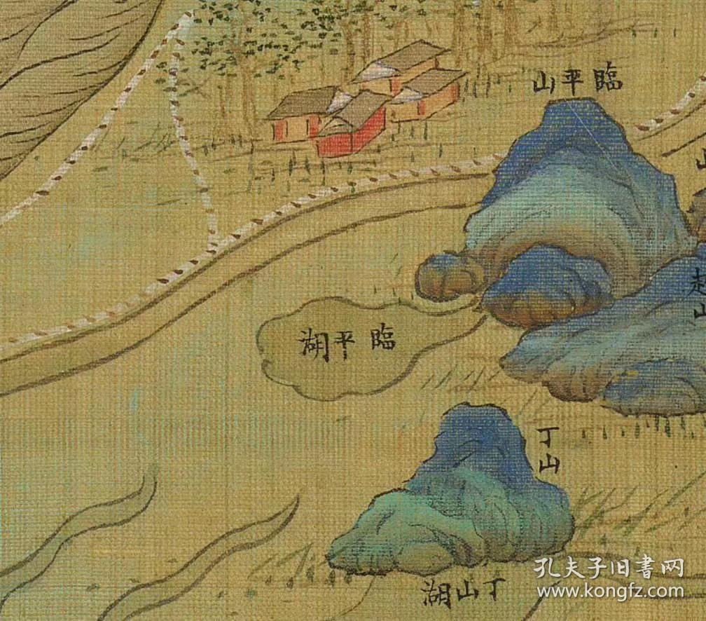 0006-3古地图1661-1681清浙江省青碧山水.杭州府仁和县.纸本大小59.