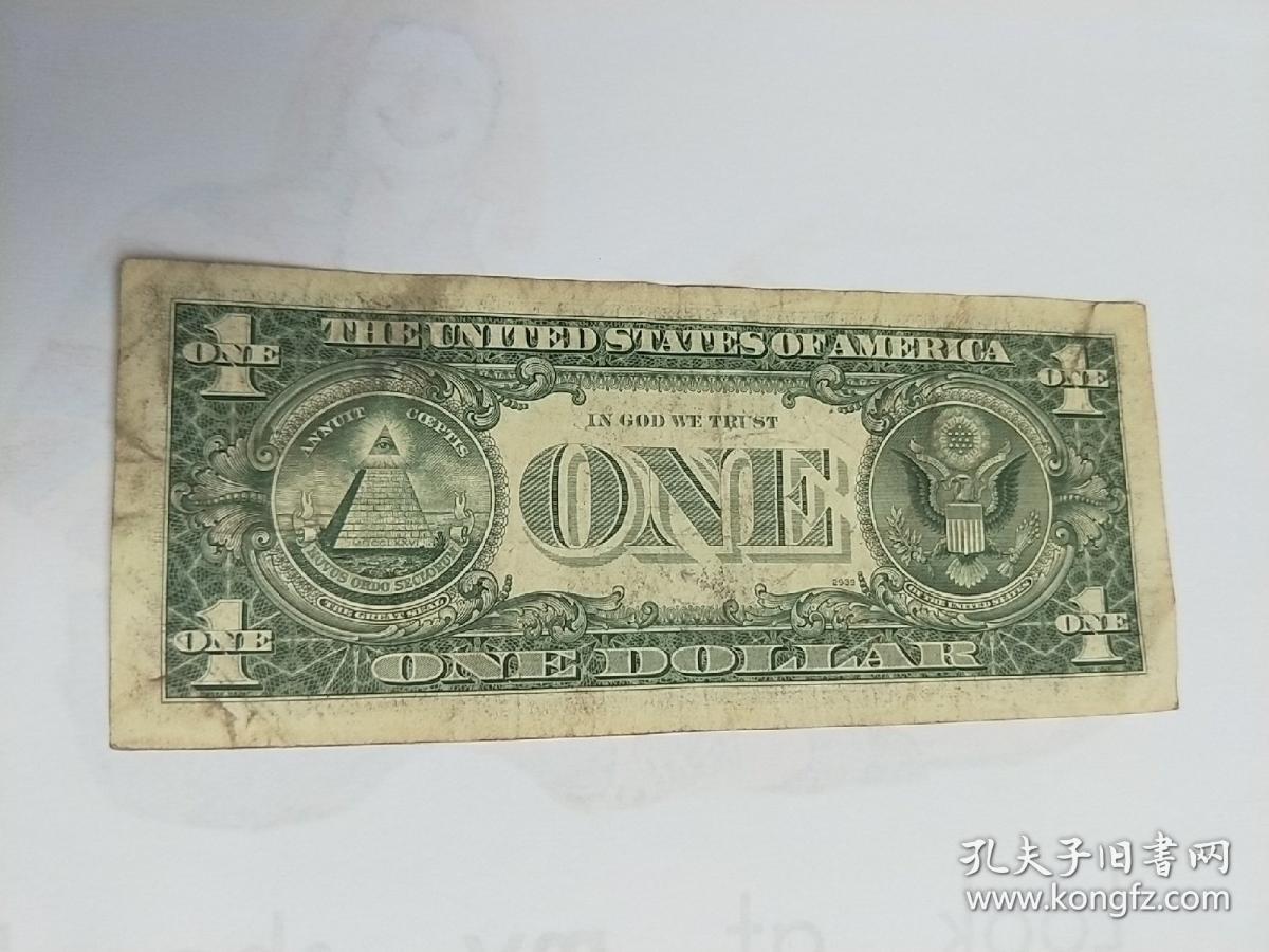 one dollar 【1977年 1美元 老纸币 】