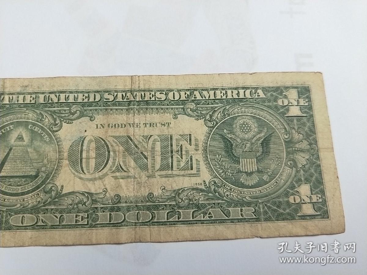 one dollar 【1974年 1美元 老纸币 】