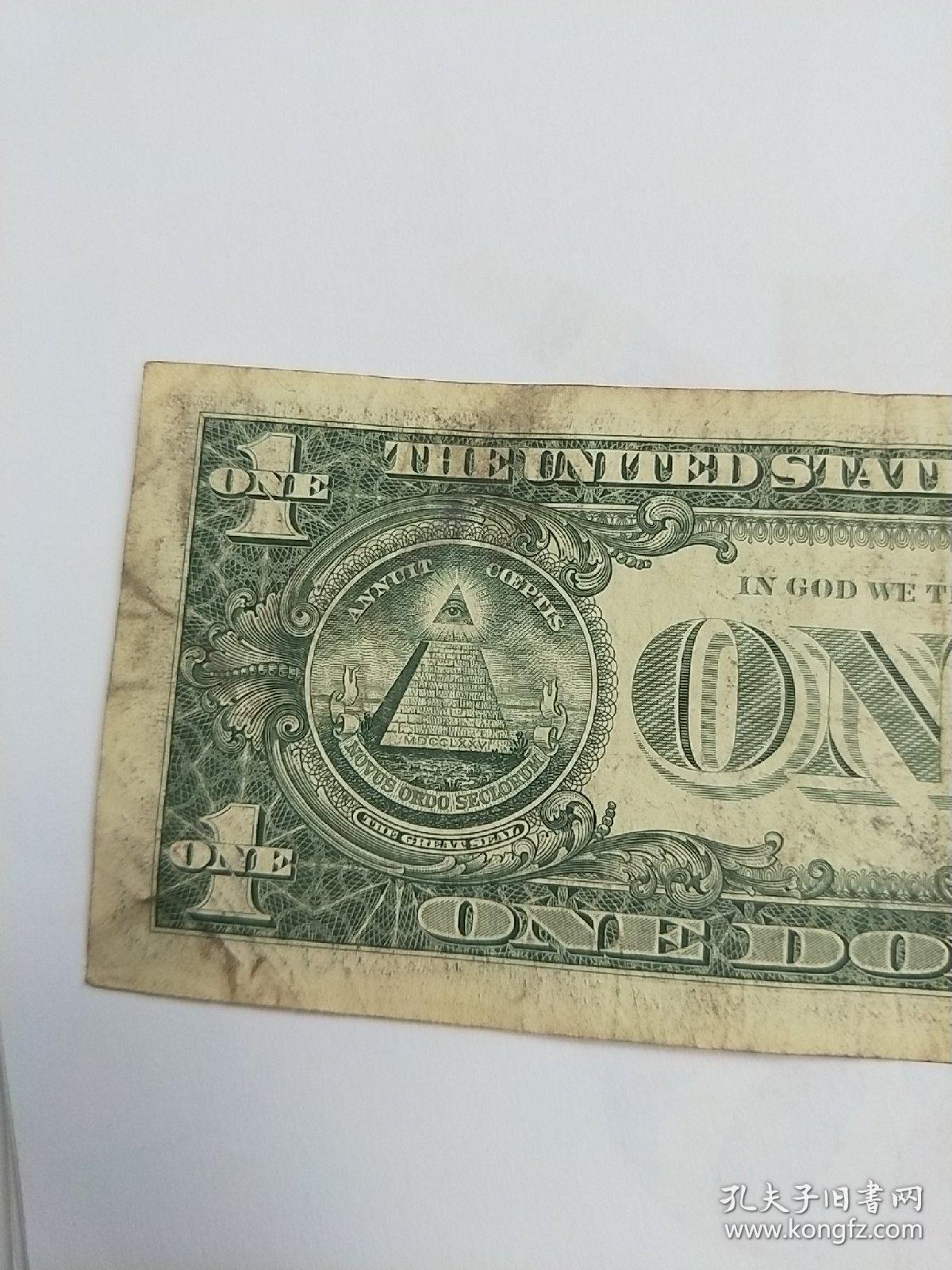 one dollar 【1977年 1美元 老纸币 】