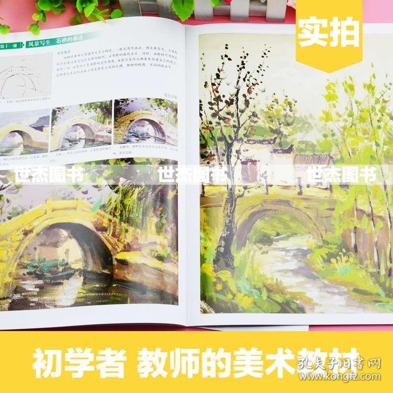 正版现货 色彩起步系列之水粉风景 基础美术技法正规系统训练 学生
