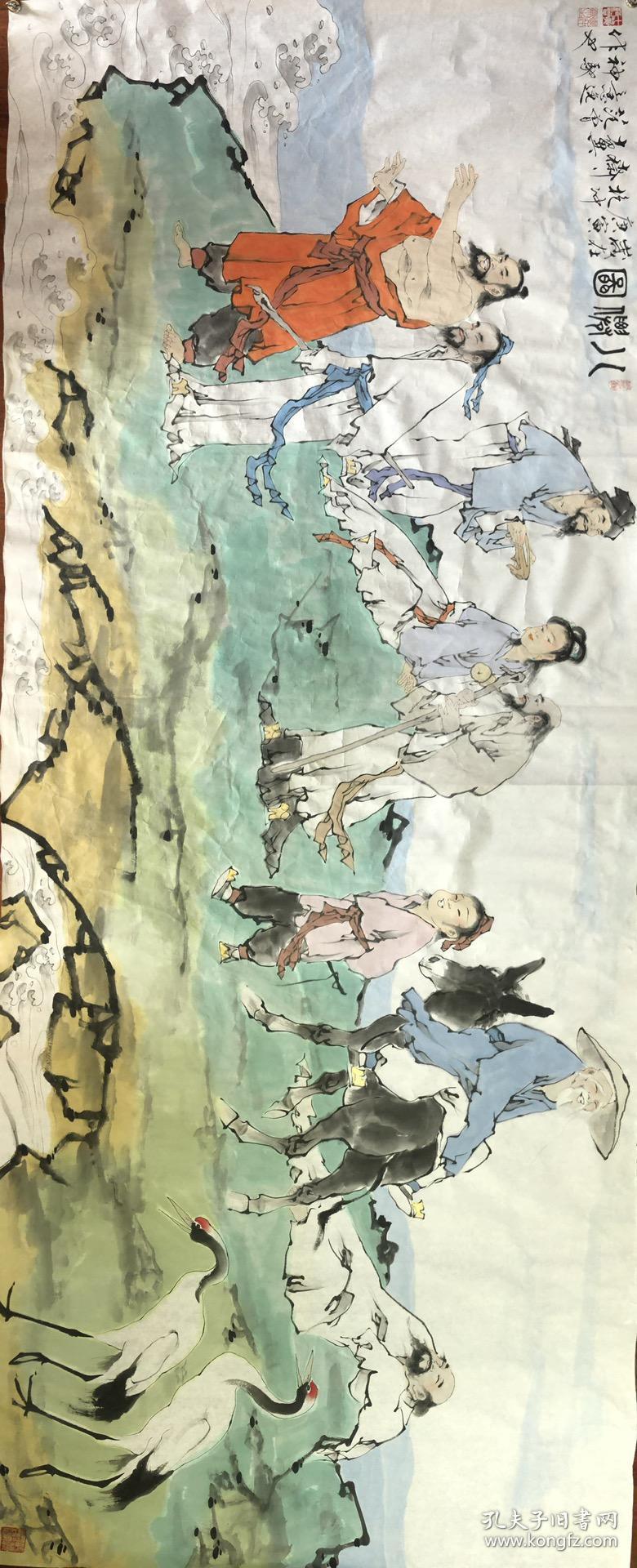 范曾款精作八仙图