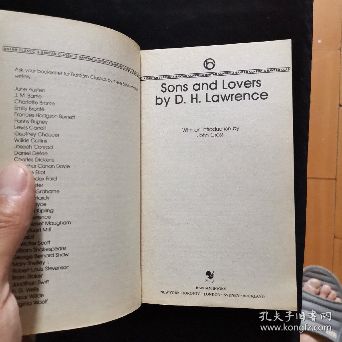 英文原版 sons and lovers_d.h.lawrence_孔夫子旧书网