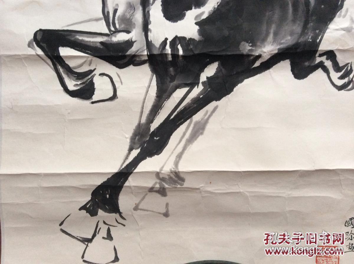 卫国珍,"画马女状元""—"卫国珍"徐悲鸿弟子,作品保真