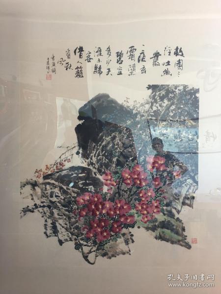 云南著名花鸟画家王森祥精品画作,八尺斗方,尺寸大,外框高两米八,宽两