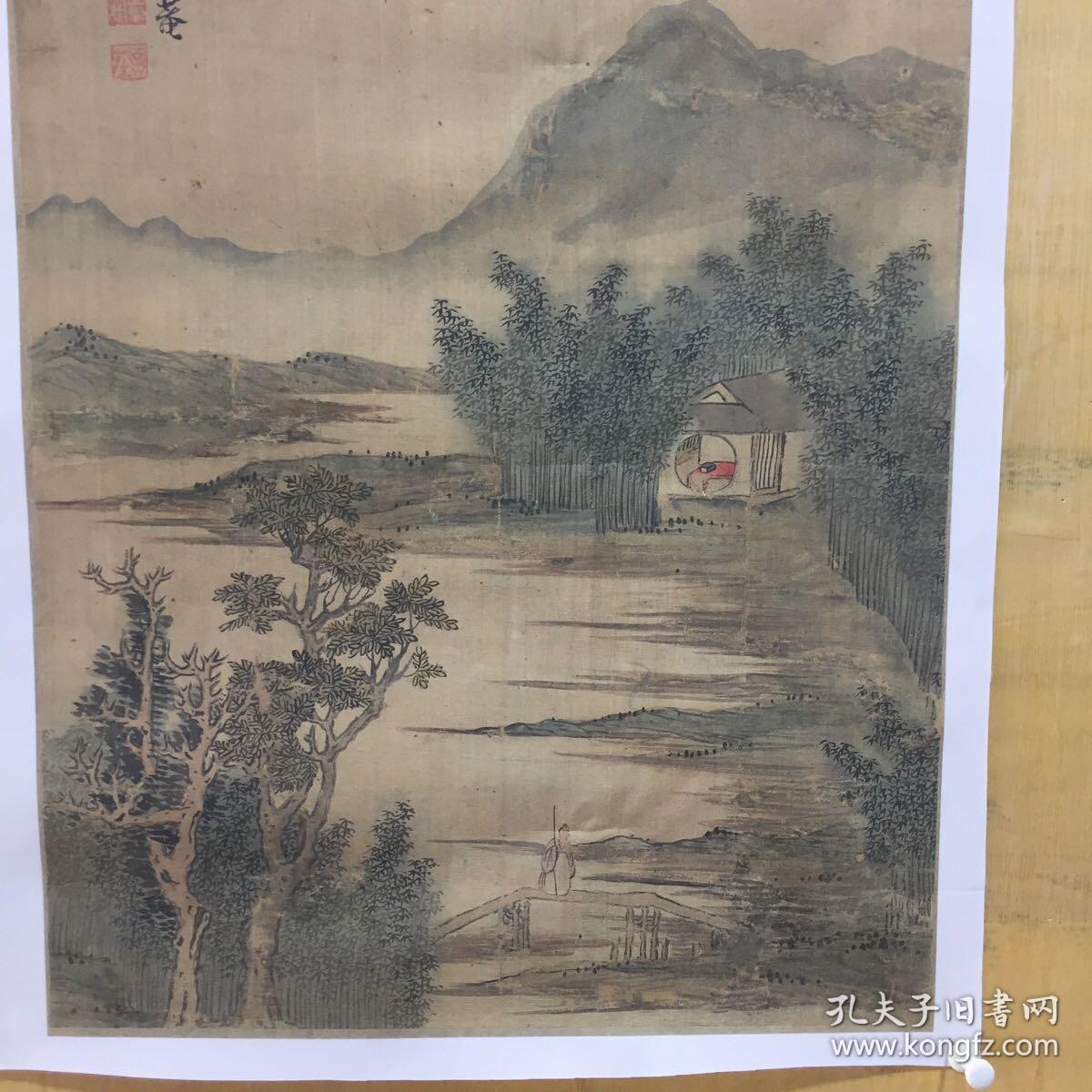 绢画【印刷品. 图案详见照片.品相自鉴】