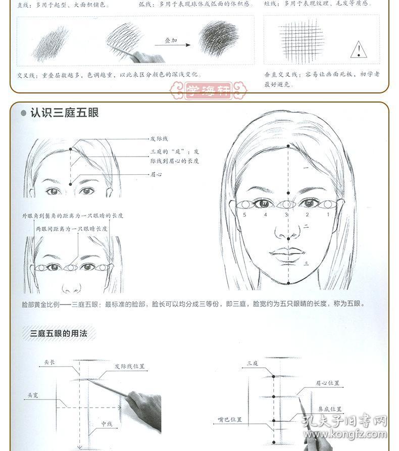 学海轩 人物素描入门一本通 飞乐鸟 成人学生零基础素描教程绘画美术
