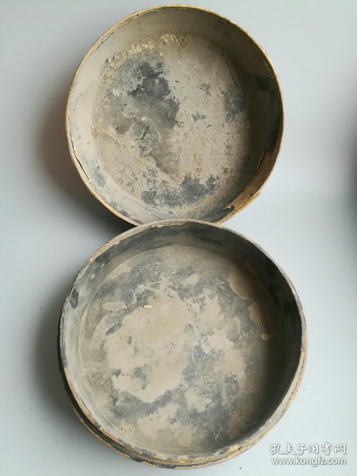 清代漆画盒老帽盒老物件