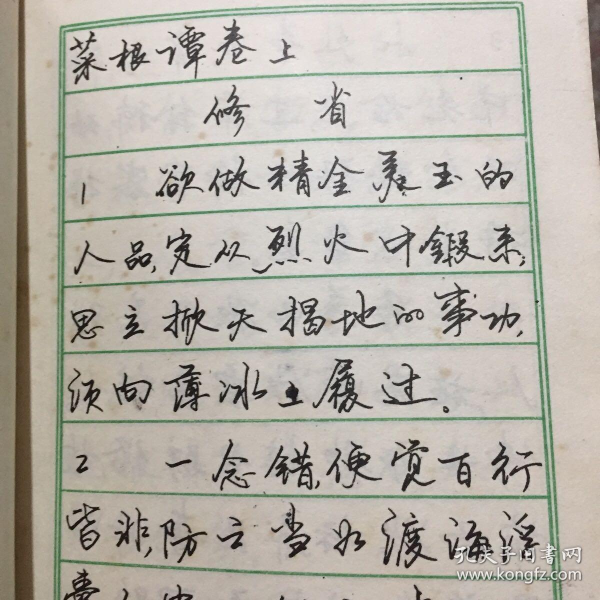 《菜根谭》钢笔行书字帖