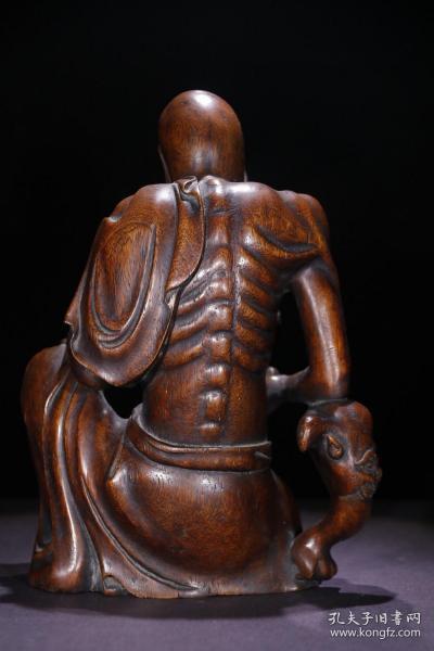 8cm,重460g 罗汉品相好,开脸清晰,五官深邃,上身暴露筋骨,法相慈悲,上