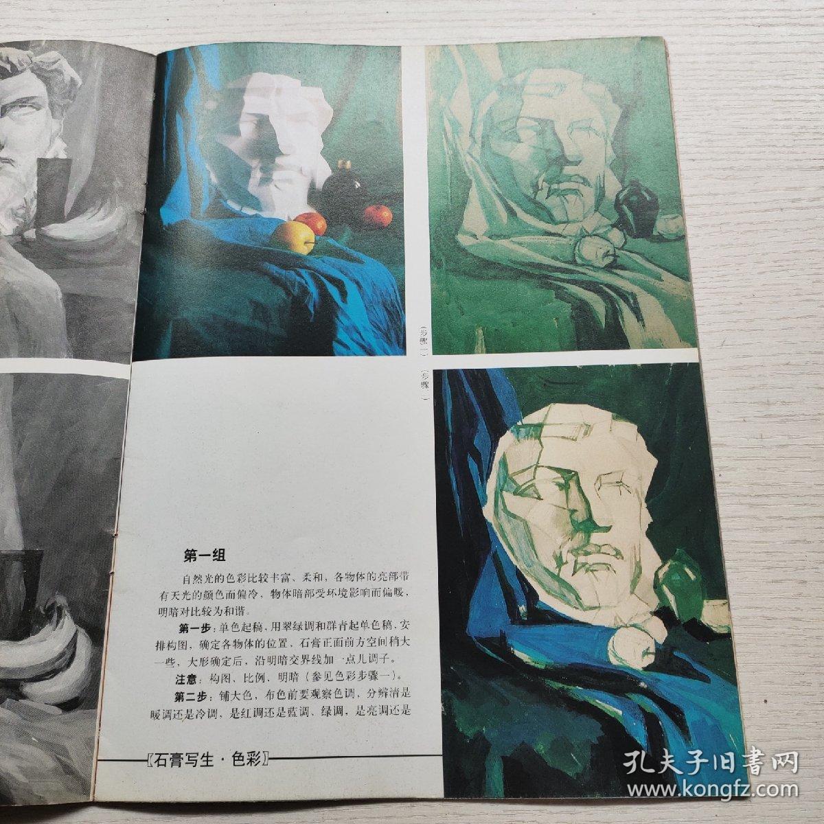 亚历山大石膏像素描·色彩