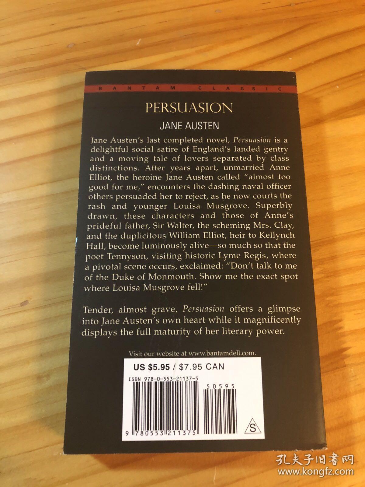 persuasion 劝导_jane austen(简·奥斯汀) 著_孔夫子