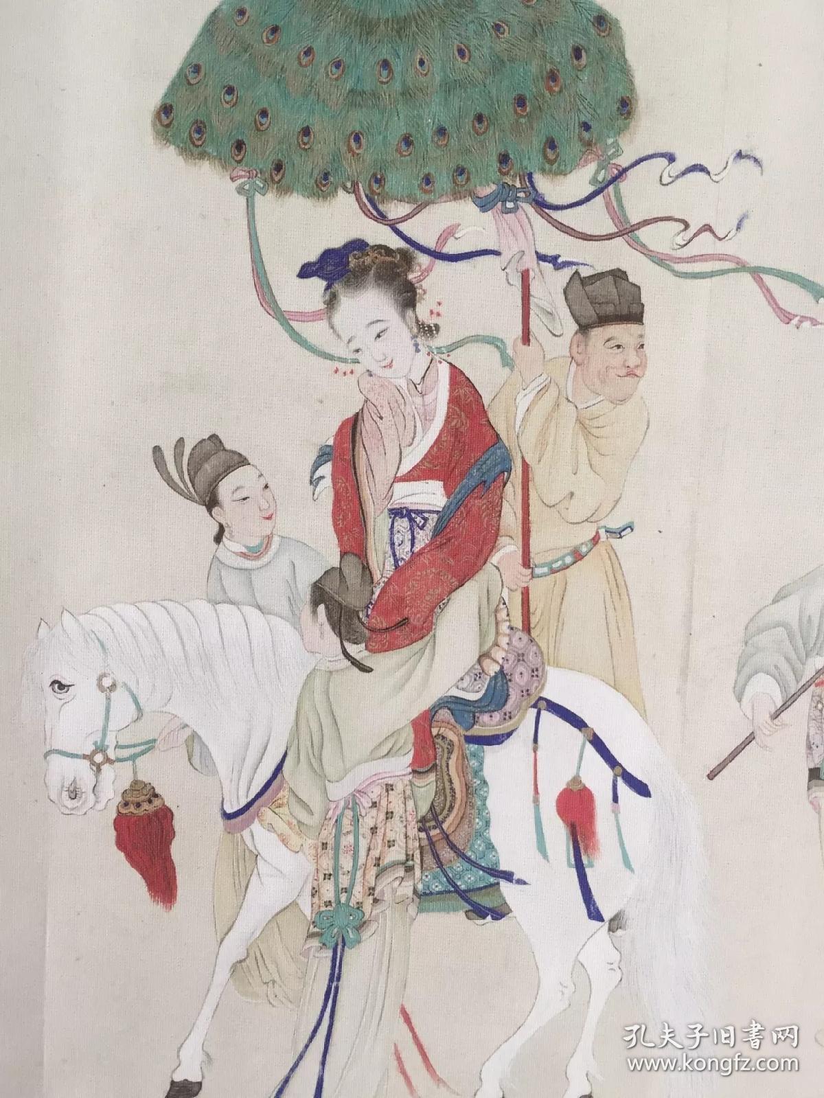 长卷人物画 《昭君出塞图》长卷, 原尺寸原色艺术微喷