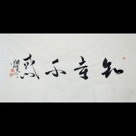 王老师书法知者不惑sf01332