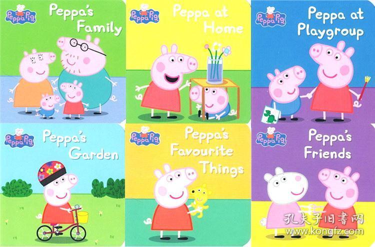 小猪佩奇 peppa pig 启蒙认知英文原版 little library 小小图书馆
