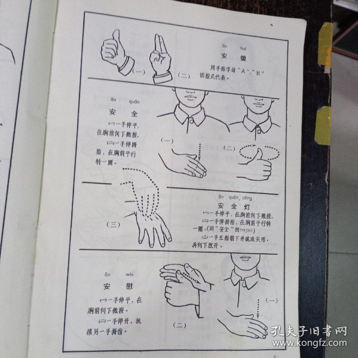 聋哑人通用手语图