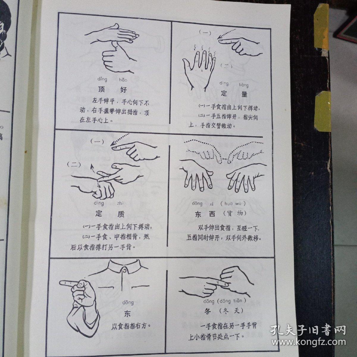 聋哑人通用手语图