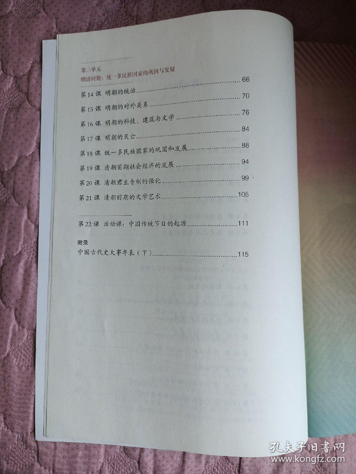 中国历史 七年级下册