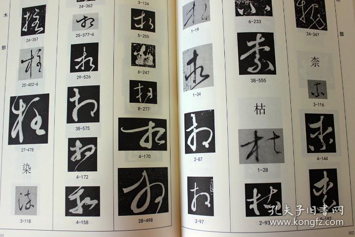 怀素书法大字典 毛笔书法字典书画书法教程怀素书法大