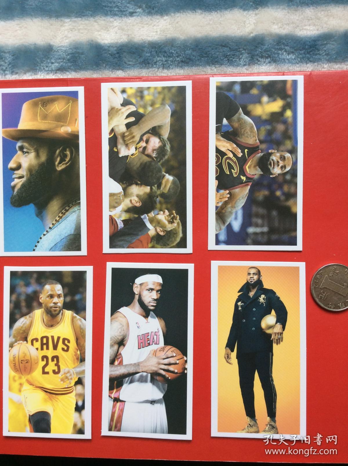 书签《nba篮球巨星 詹姆斯》(一套6张)