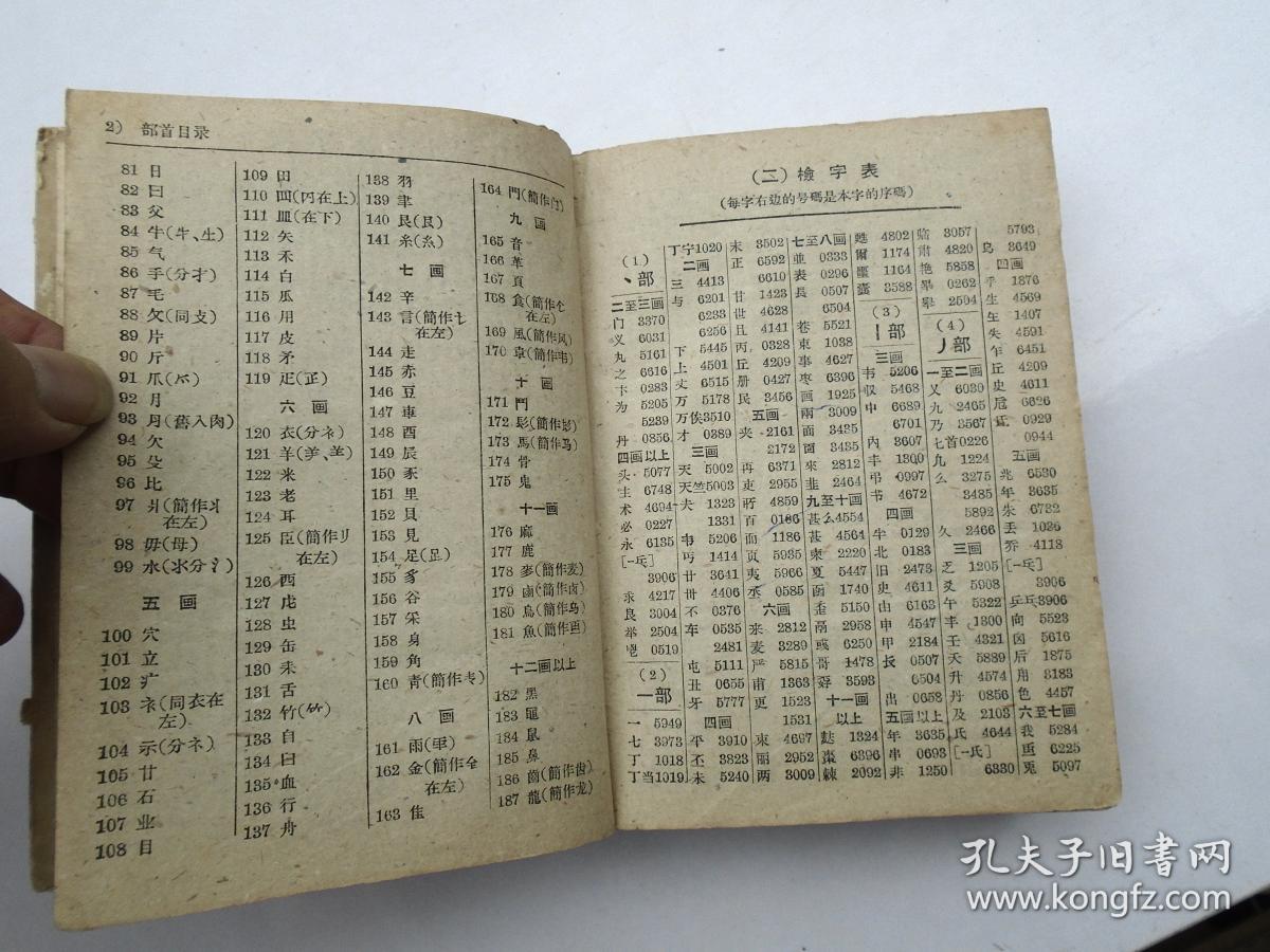 新华字典 汉语拼音字母音序排列(附部首检字表,商务印书馆1959年修订