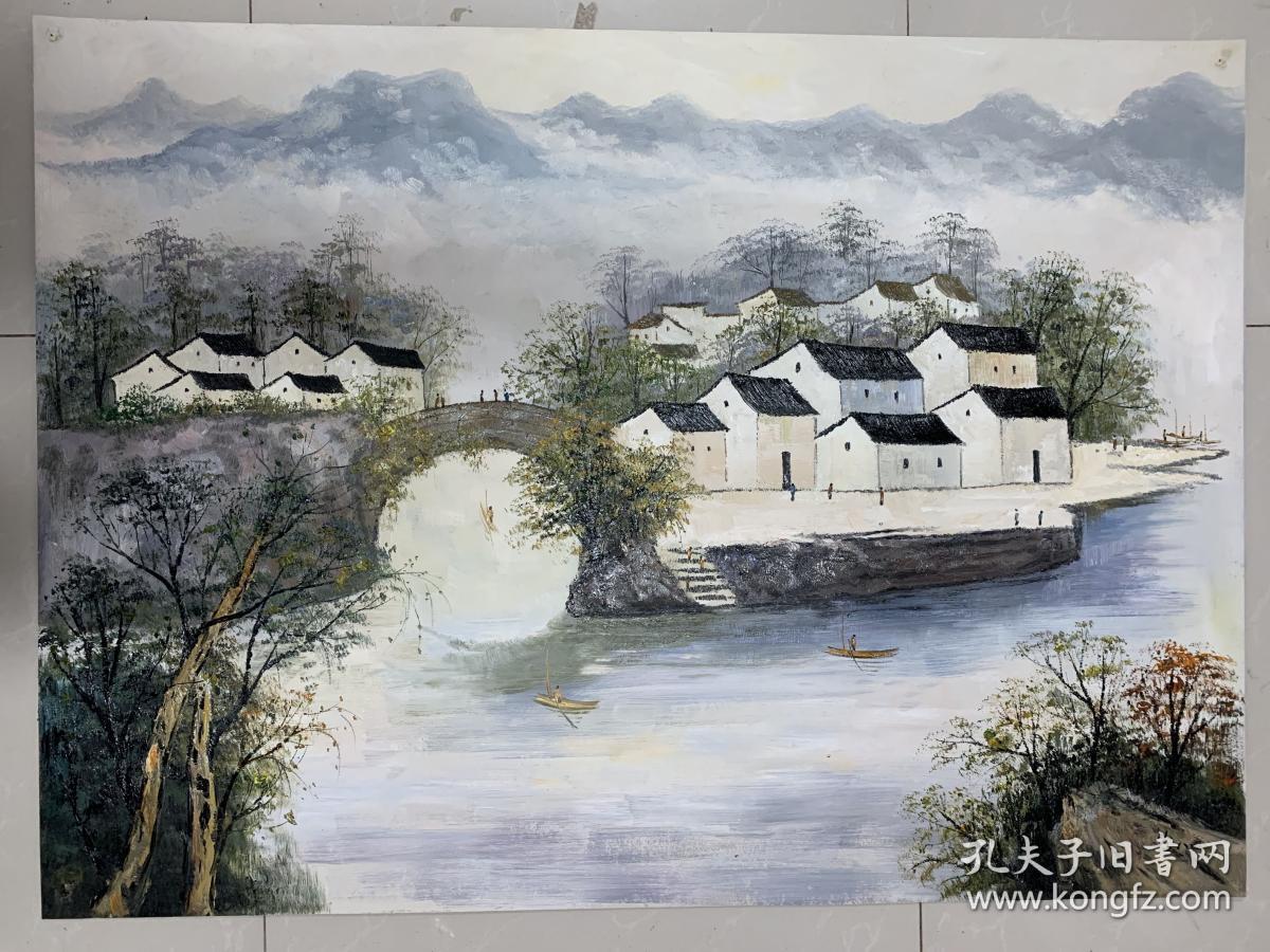 江南风景油画