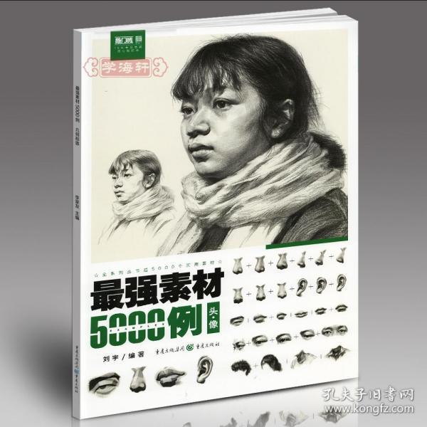 学海轩 素材5000例 头像 刘宇 敲门砖 素描书入门基础