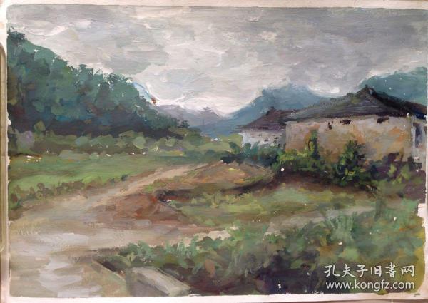 水粉风景画3