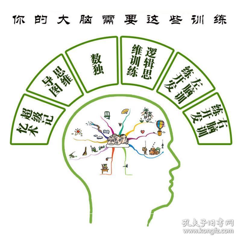 大脑使用书6册 六本大套装超级记忆术思维训练书籍 左脑右脑全脑开发