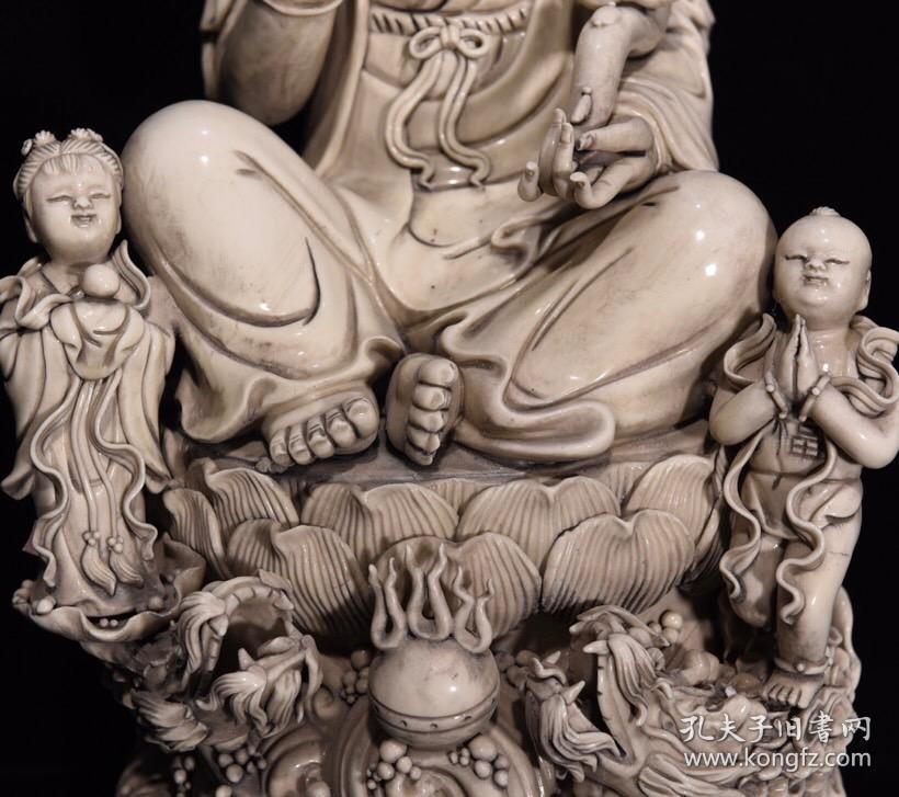 明代何朝宗作观音佛像l尺寸5025厘米