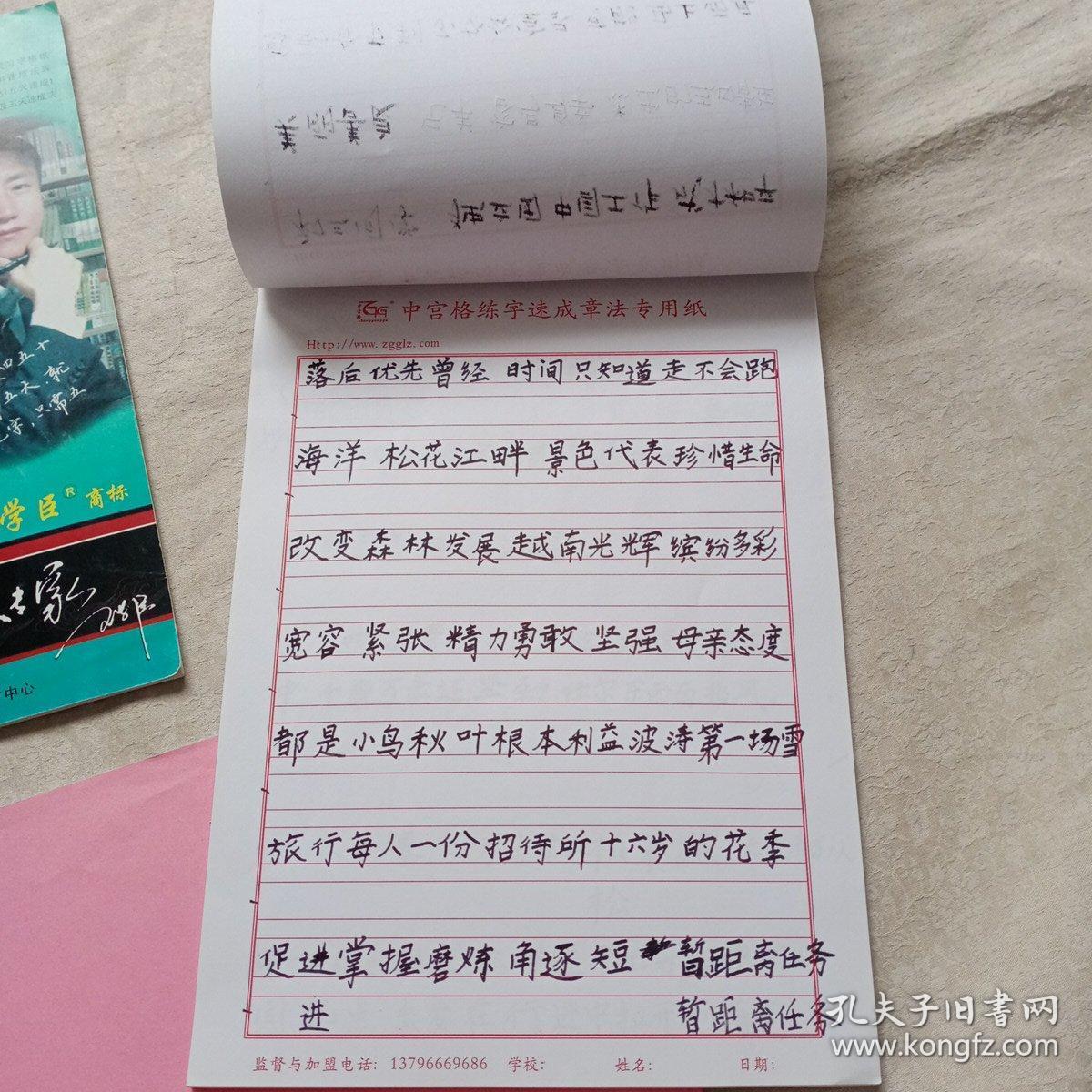 中宫格练字楷书教材 章法本  楷书字根本(本已用完) 楷书速成习字格纸