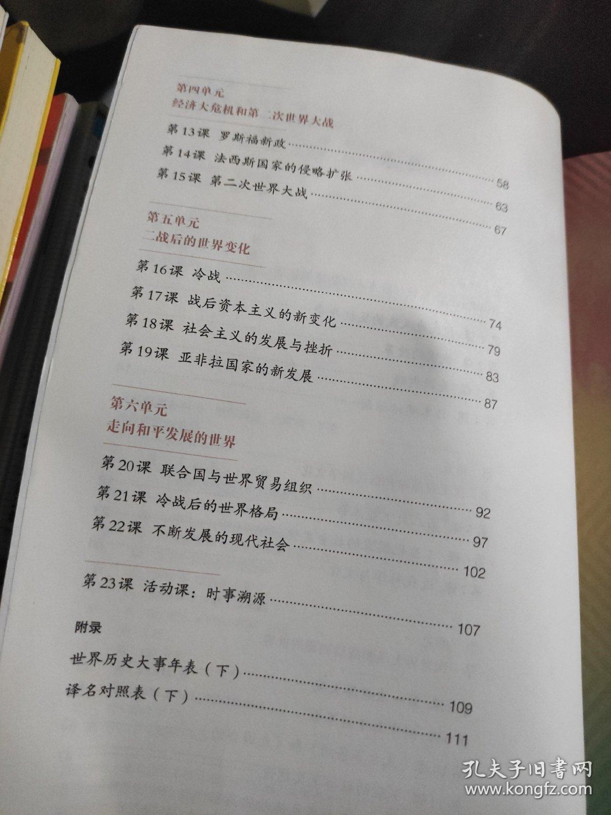 世界历史九年级下册