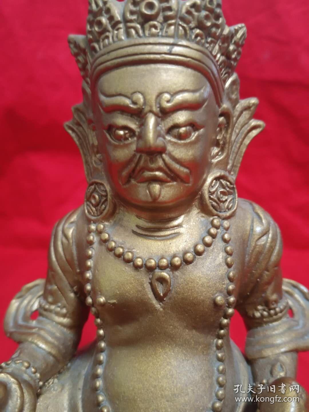 黄财神铜像