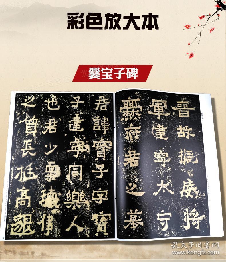爨宝子碑 彩色放大本中国碑帖 繁体旁注 孙宝文 东晋隶书楷书毛笔字帖
