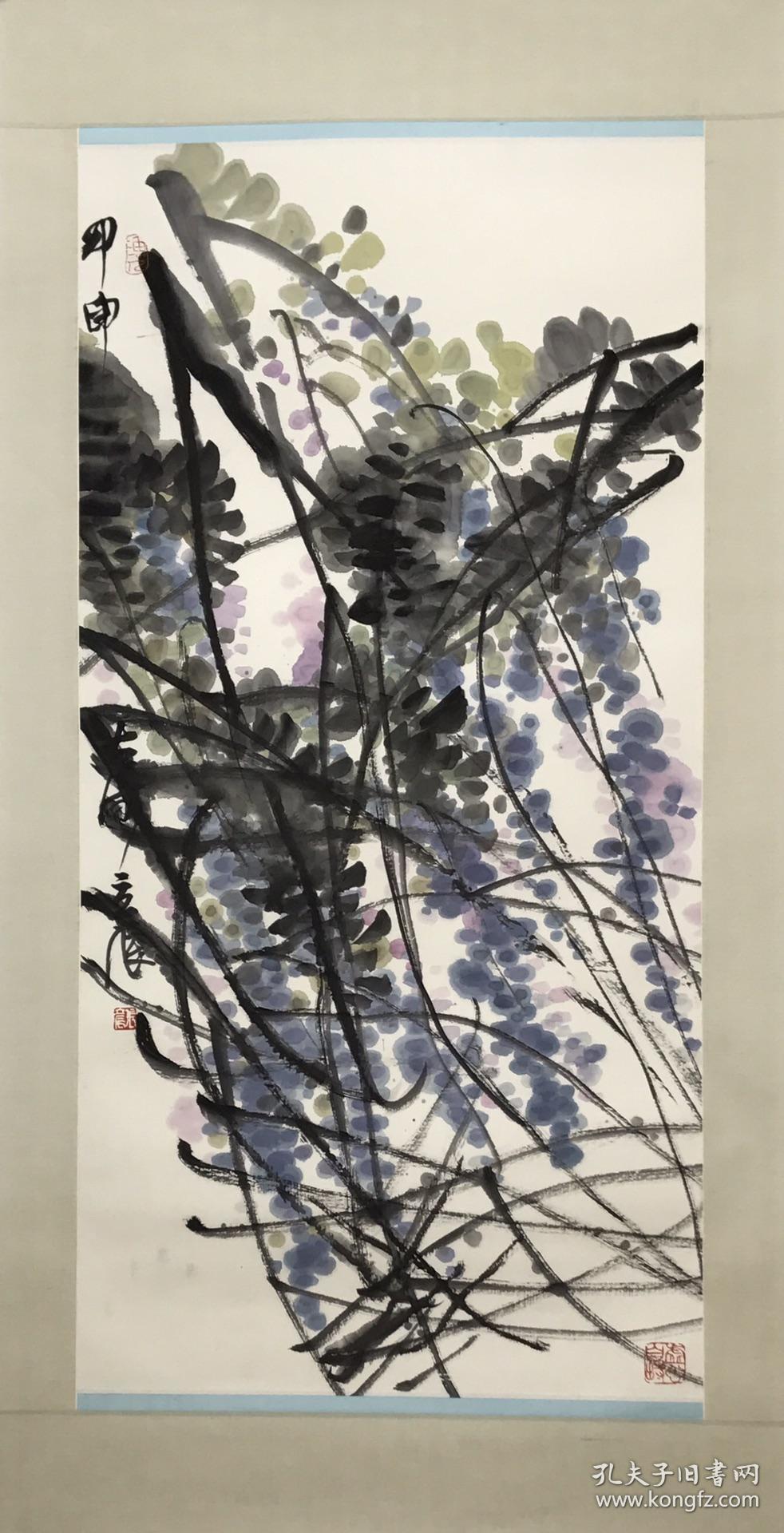 张立辰 精品 花鸟 尺寸50*100厘米 镜片张立辰,1939年生,江苏沛县人.
