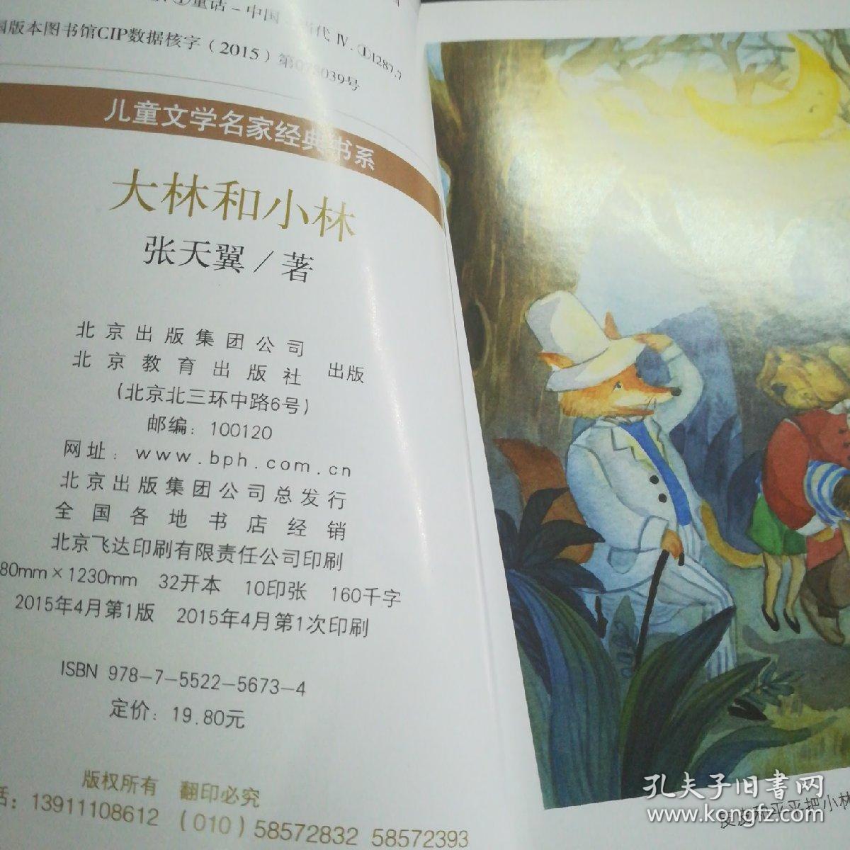 曹文轩推荐儿童文学经典书系大林和小林