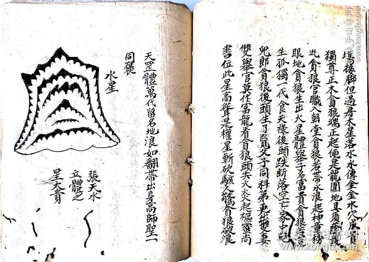 稀见清代风水地理手抄秘本《正宗三僚杨公杨救贫地理秘诀》一册全.